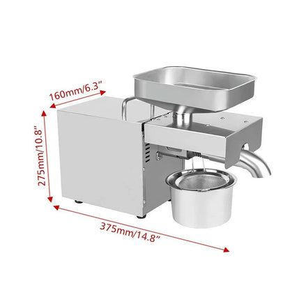 Nut Seed Extraction Oil Press Machine - 610W Power