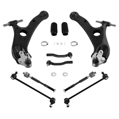 Complete Front Control Arms Tie Rods Sway Bar Links for Toyota Sienna (2011–2020)