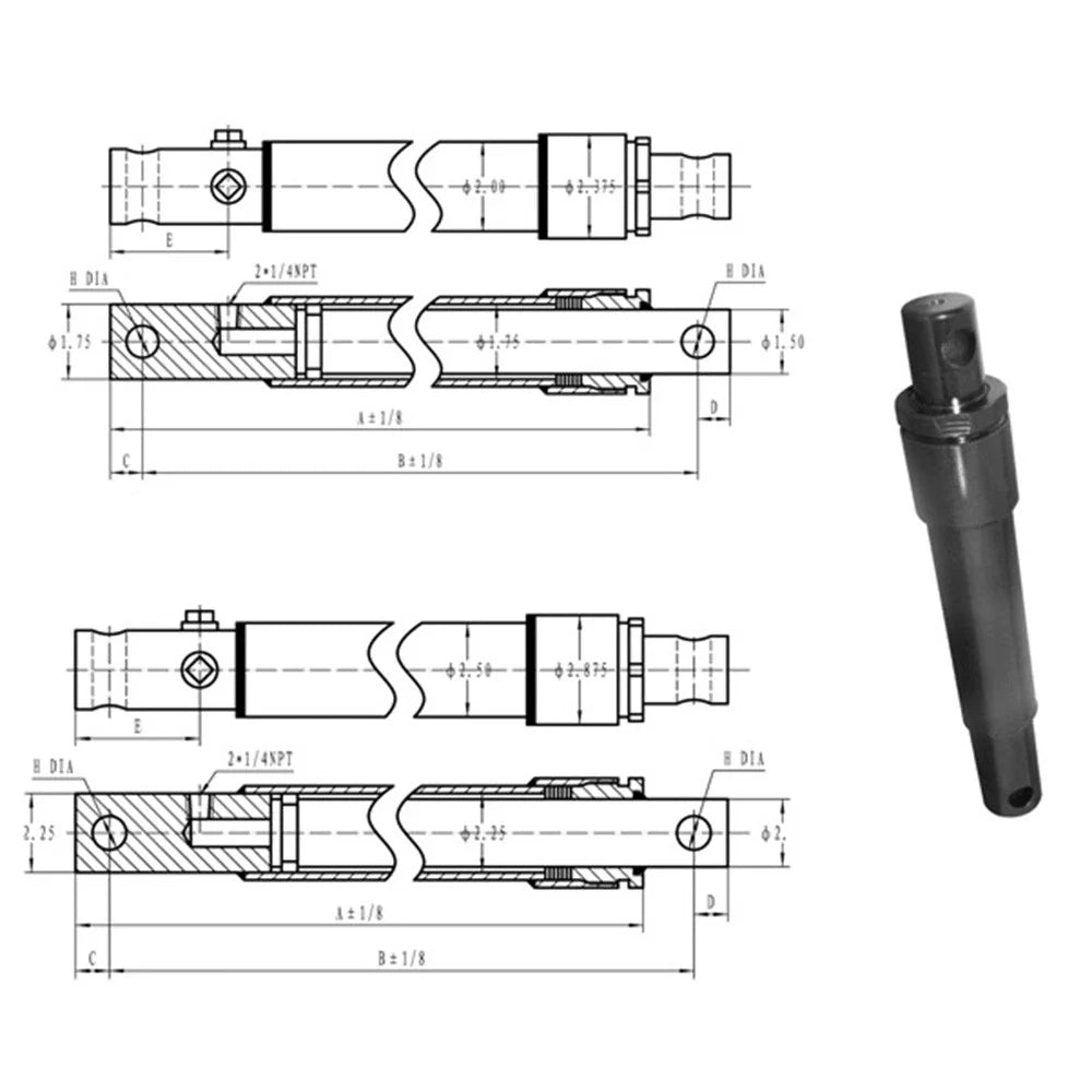 Cylinder for Hercules Snow Plow (2500 PSI)