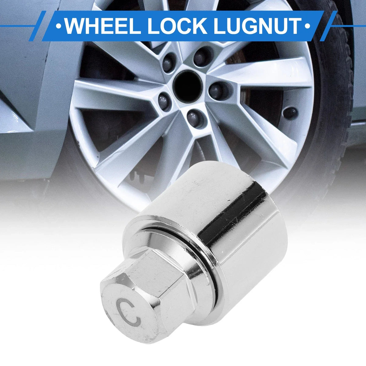 Type C Wheel Lock Lugnut Antitheft Key Socket for Skoda VW 