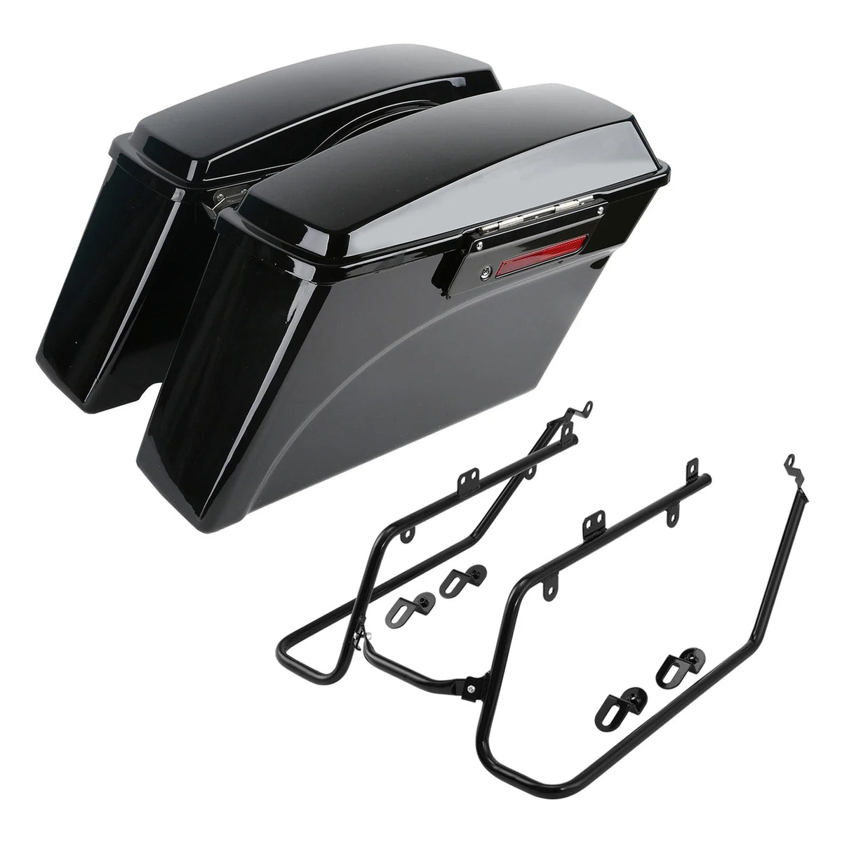 Hard Saddlebags with Conversion Brackets for 2008-2017 Dyna Fat Bob