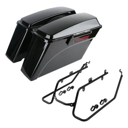 Hard Saddlebags with Conversion Brackets for 2008-2017 Dyna Fat Bob