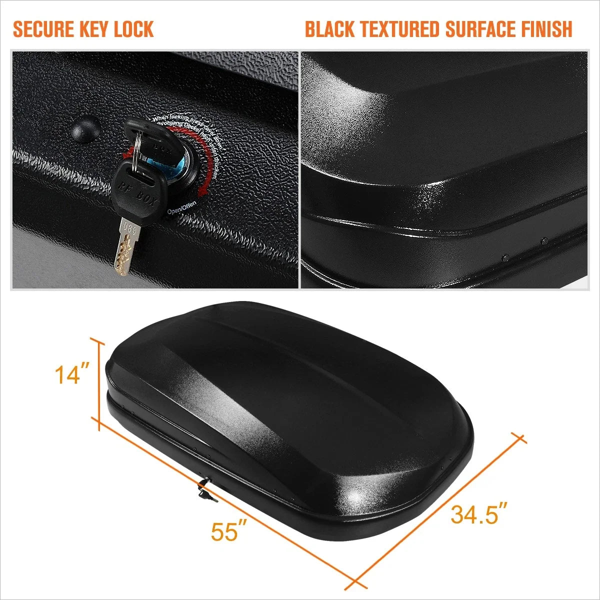 Roof Rack Storage Box for Travel - Toyota Hilux N70 2005-2015