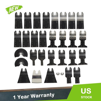 Oscillating Tool Blade Set - 31-Piece for Universal Use