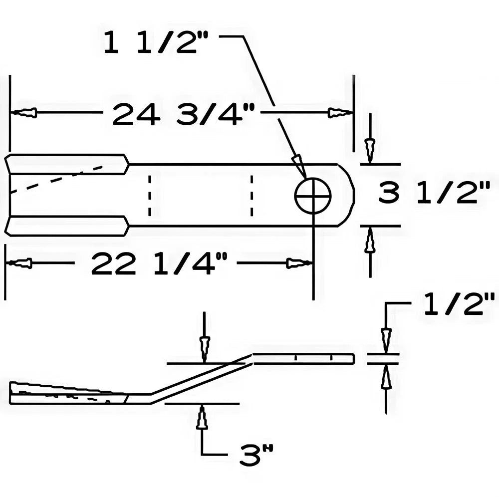 Mower Blade 3-1/2" for Terrain King TK15 X Hydro