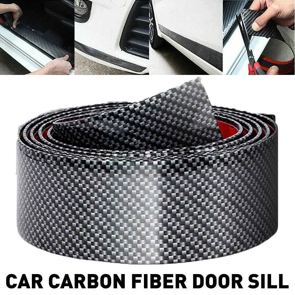 Universal 2M Carbon Fiber Splitter Lip Strip for Bumpers