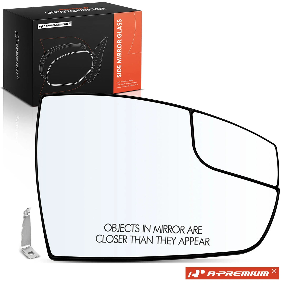Passenger Manual Mirror Glass with Spotter for Ford Escape (2013–2016)