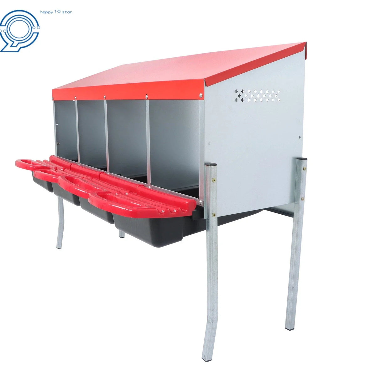 Chicken Nesting Boxes for Coop - 4 Compartment Roll Out