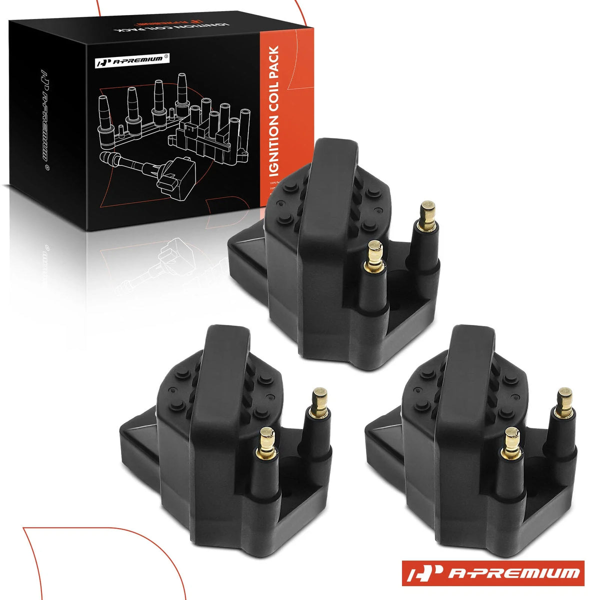 3X Ignition Coil for Chevy Malibu (1997–2003) Impala (2000–2005)