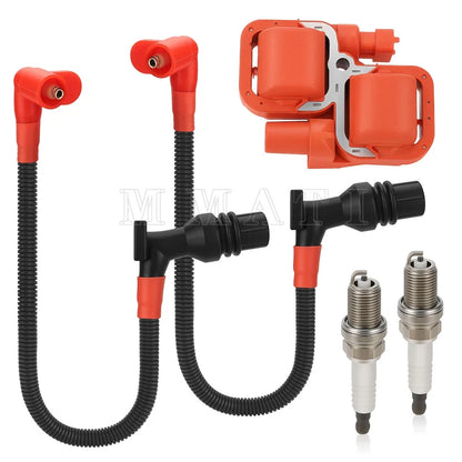 Ignition Coil and Spark Plug Set for Polaris RZR 800 Ranger 2011-2016