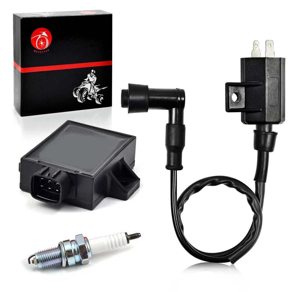 Ignition Coil Spark Plug CDI Kit for Kawasaki 1996-2002 KLF220