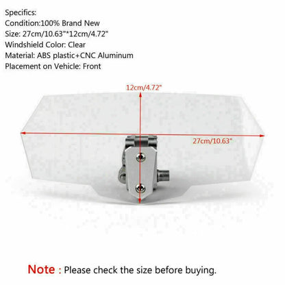 Universal Adjustable Windshield Extension Deflector for Honda Yamaha (T9)