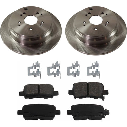 Brake Rotor and Pad Kit for Honda Odyssey (2002–2004) Rear Solid FWD