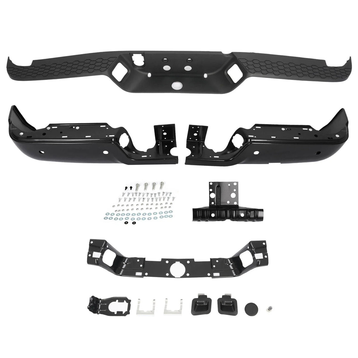 Rear Bumper Assembly for Ram 2500 3500 (2013–2018) with Sensor Holes