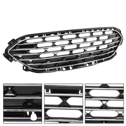 Front Upper Grille Assembly with Black & Chrome Trim for Ford Escape 2020-2022