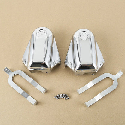 Chrome Rear Axle Cover Set for Harley Softail Cross Bones 2008-2017