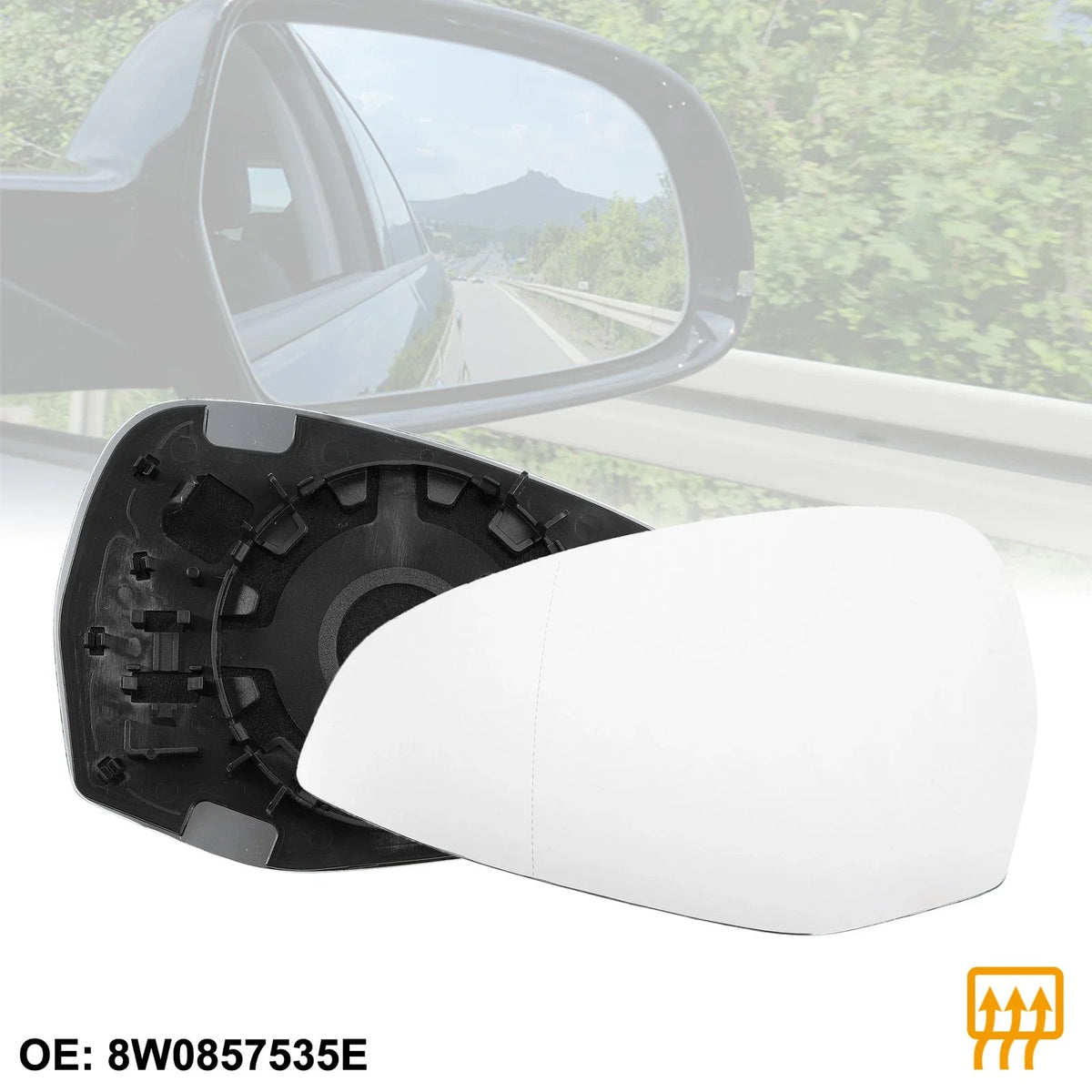 Heated Mirror Glass for Audi S4 A4 A5 (2009–2016)