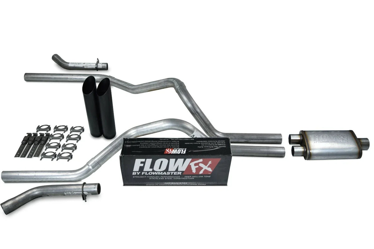 Dual Exhaust Kit 2.5" with Black Tip by Flowmaster for Ford F150 (2015-2020)