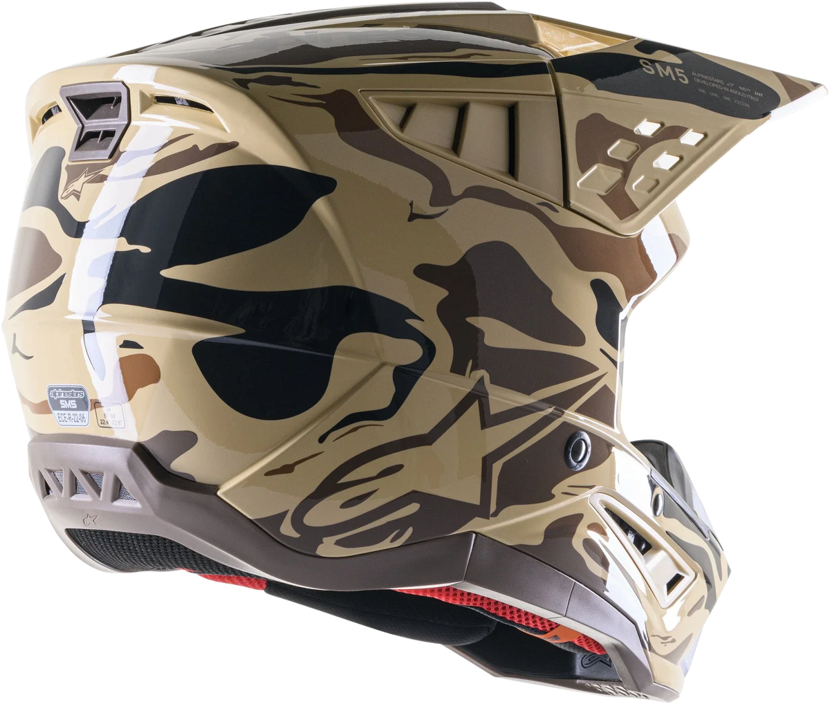 Alpinestars SM5 Helmet for Offroad (X-Small, DOT & ECE Certified)