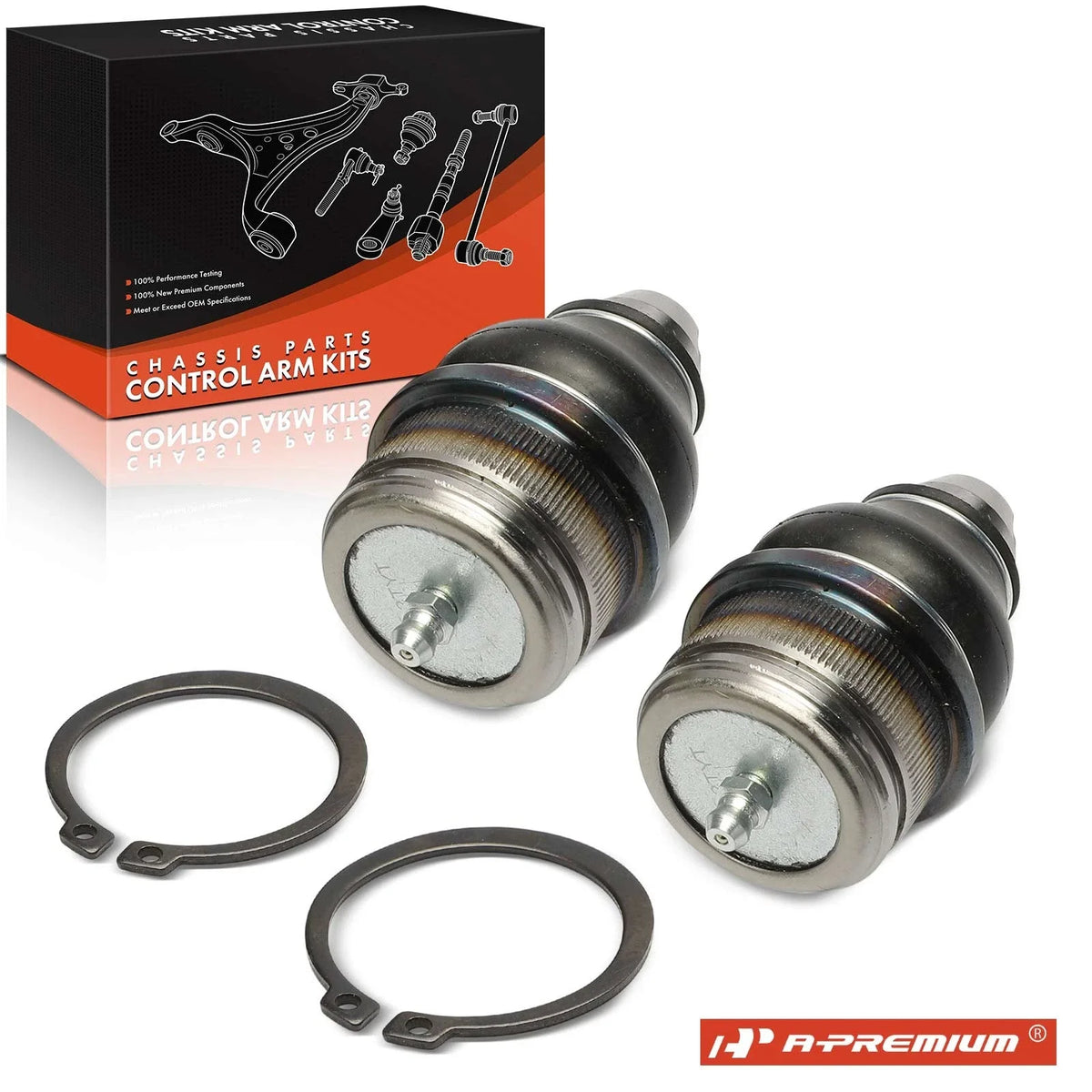 2X Front Upper Ball Joints for Ford F-150 F-250 (1987–1999)