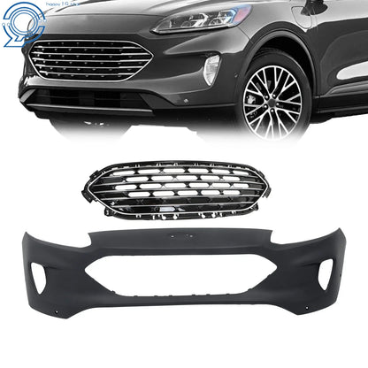 Complete Front Bumper & Chrome Grille for Ford Escape (2020–2022)