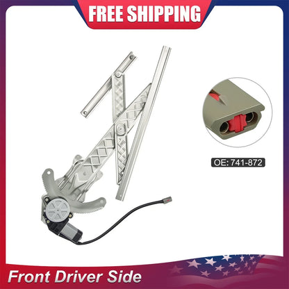 Front Left Power Window Regulator with Motor for 1997-2002 Ford Expedition