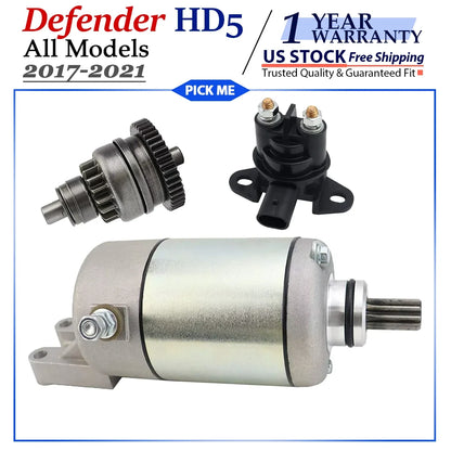 Bendix & Relay Starter Motor for Can-Am Defender HD5 2017-2021