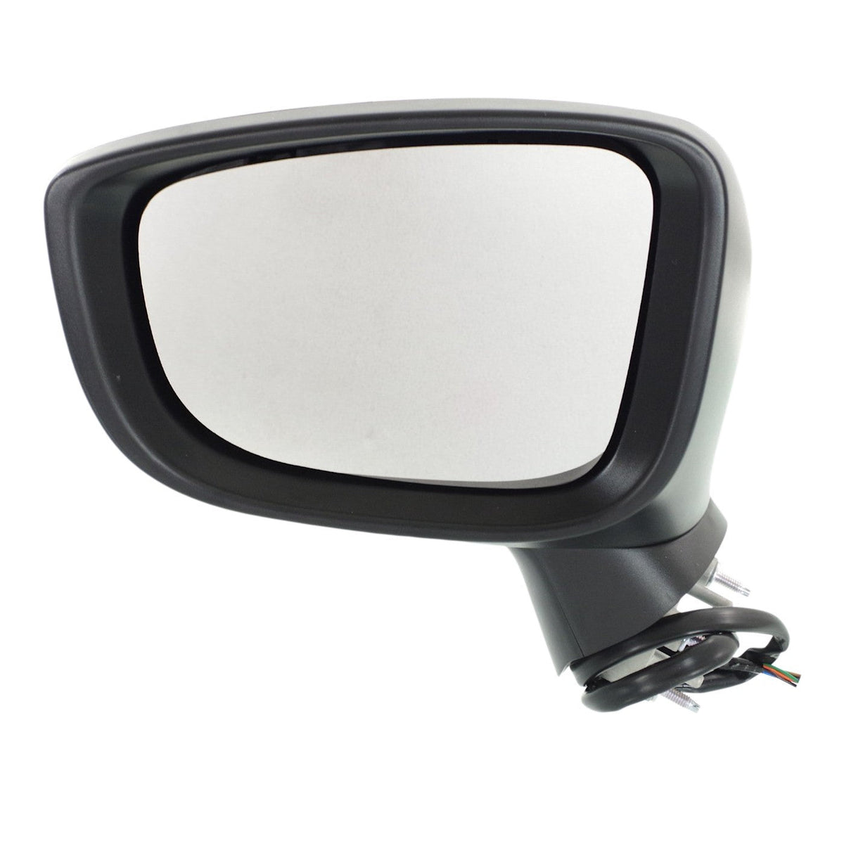 Power Heated Turn Signal Black Smooth Mirror LH for Mazda 3