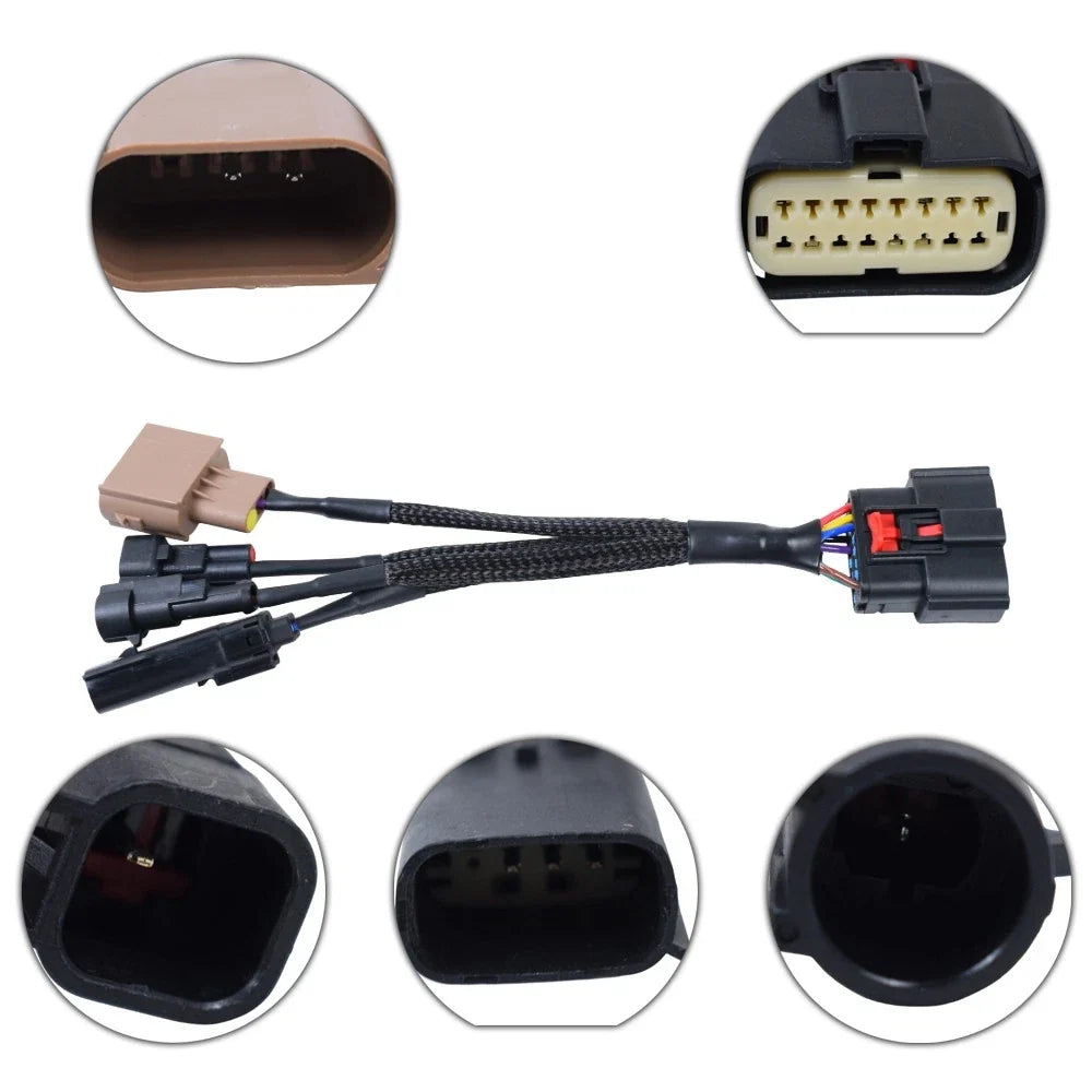 Halogen to LED Headlight Conversion Adapter Harness for Ford F-250 F-350 (2023-2024)