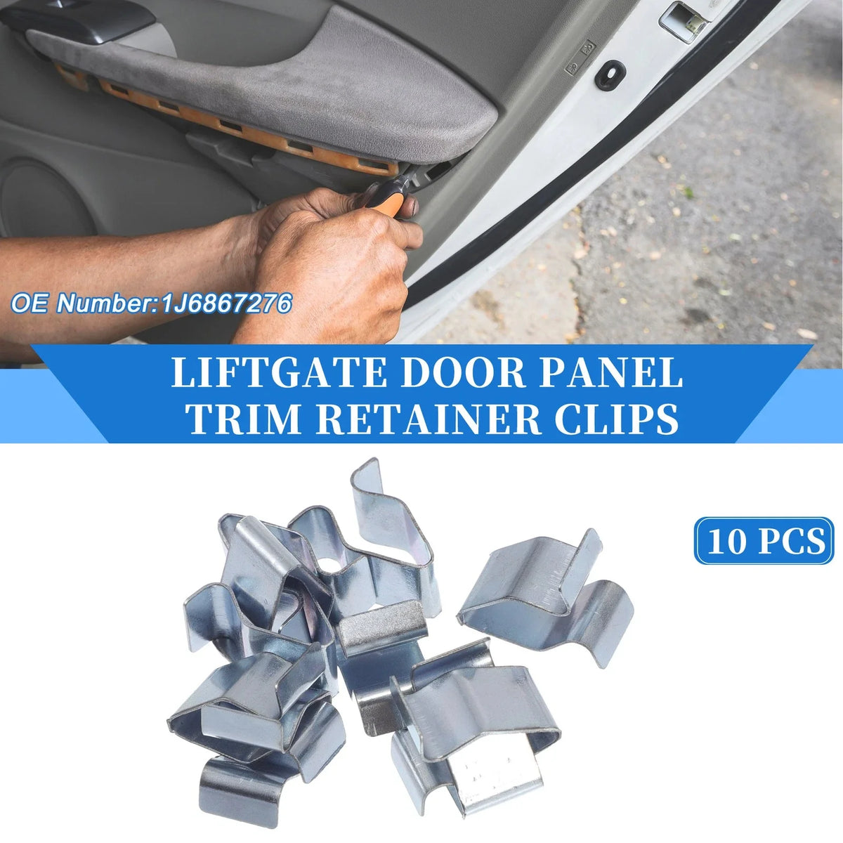 10 Pcs Liftgate Door Panel Trim Retainer Clip for Volkswagen R32 (2008)