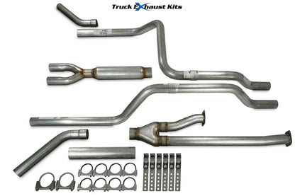 Dual Exhaust Kit 2.5" for 2009-2013 Toyota Tundra Glasspack Corner Exit