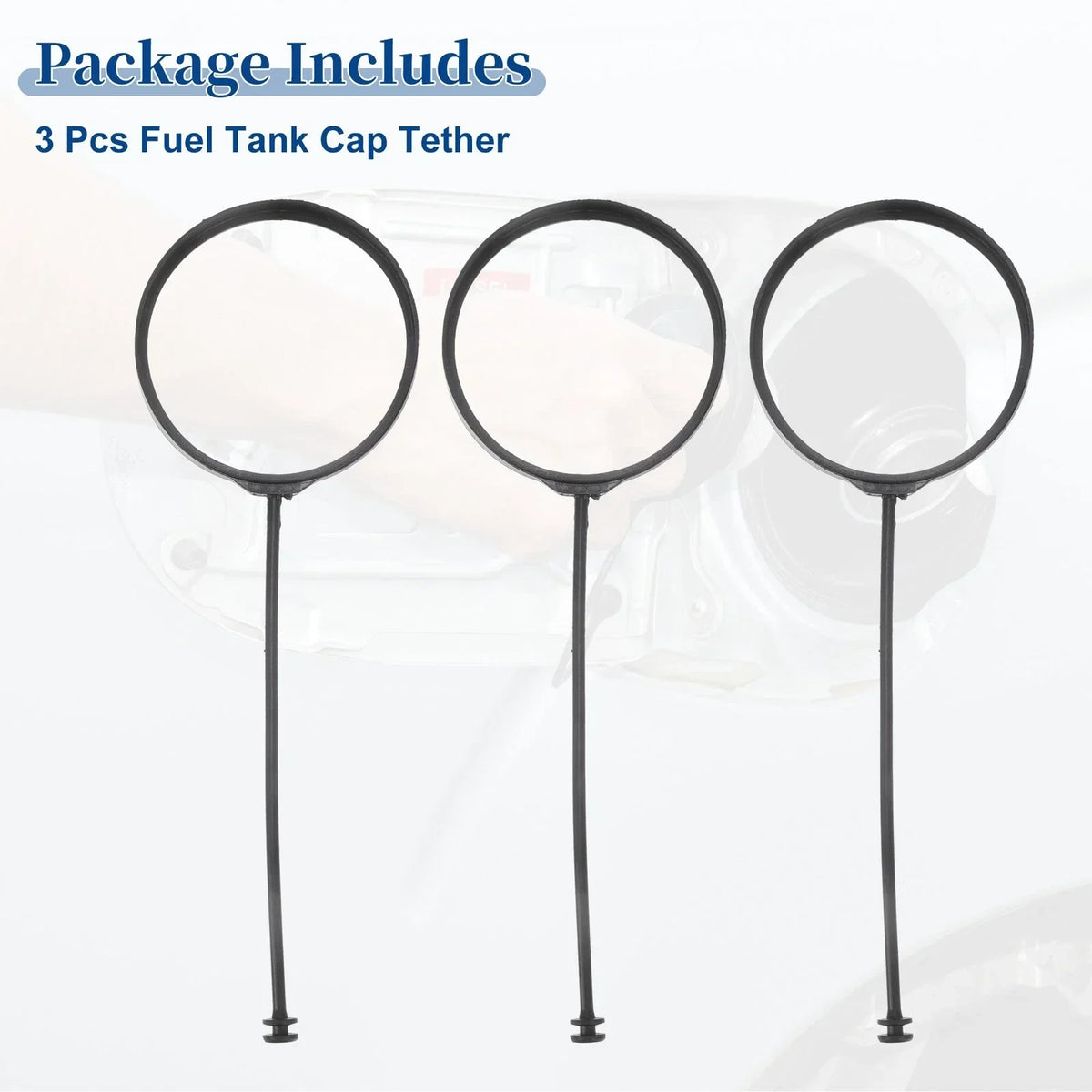 Set of 3 Fuel Tank Cap Tether Ropes for BMW X6 2008-2018