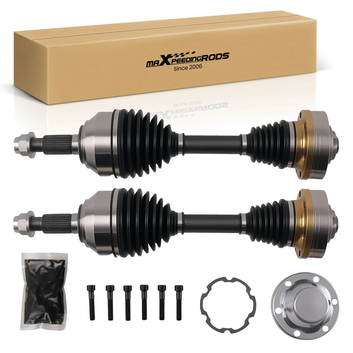 Set of 2 CV Half Shaft Axles for VW