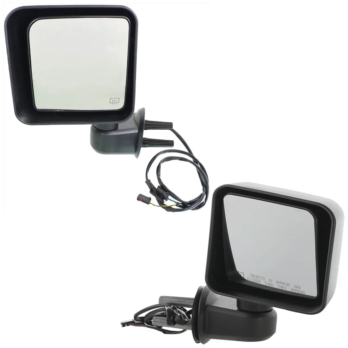 Set of 2 Heated Mirrors for Jeep Wrangler JK