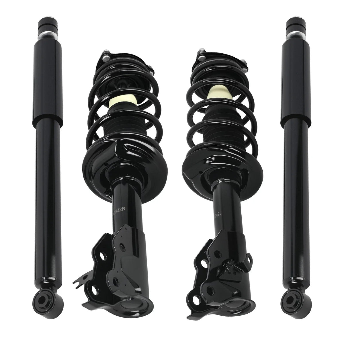Front Struts w/ Coil Springs & Rear Shocks for Honda Civic (2006–2011)