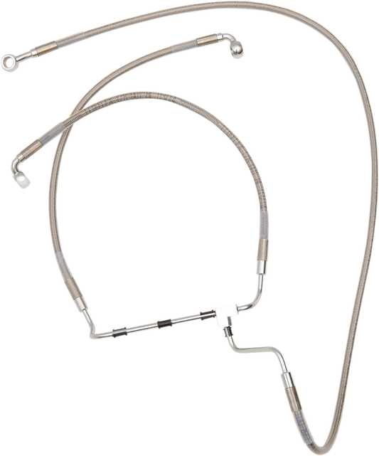 Brake Line for Drag Specialties (ABS 614220-6) +6" Stainless Steel