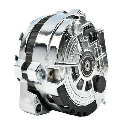 Chrome High Output Alternator 130 Amp for Chevy GM