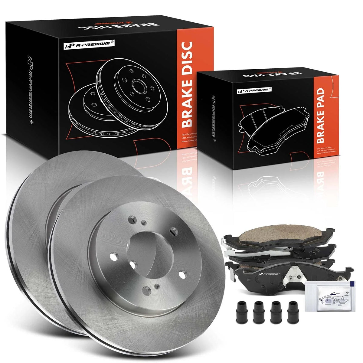 Front Disc Brake Rotors & Ceramic Pads for Nissan Quest (1993–2002)