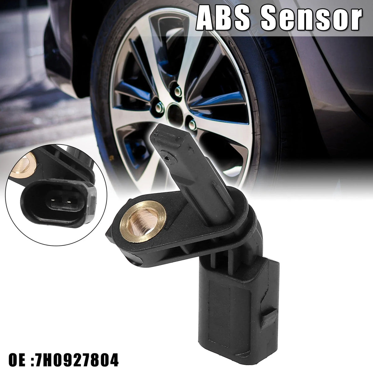 Front Right ABS Wheel Speed Sensor for Volkswagen Tiguan Golf (2009–2017) 7H0927804