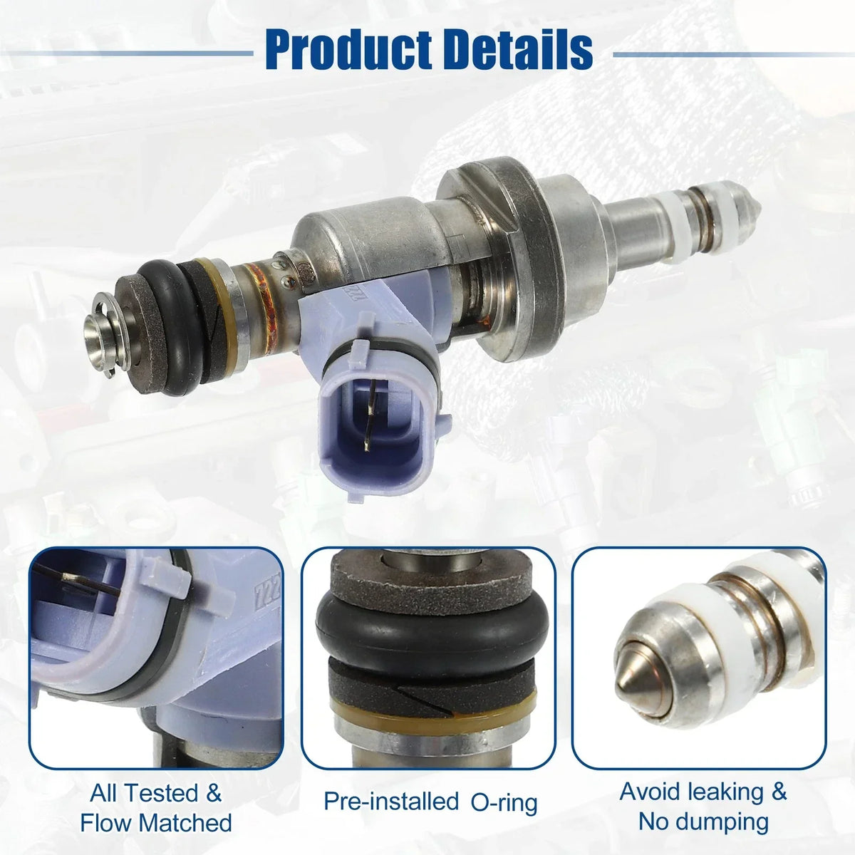 6 Fuel Injector Nozzles for Lexus GS350 (2007-2015) Vehicles