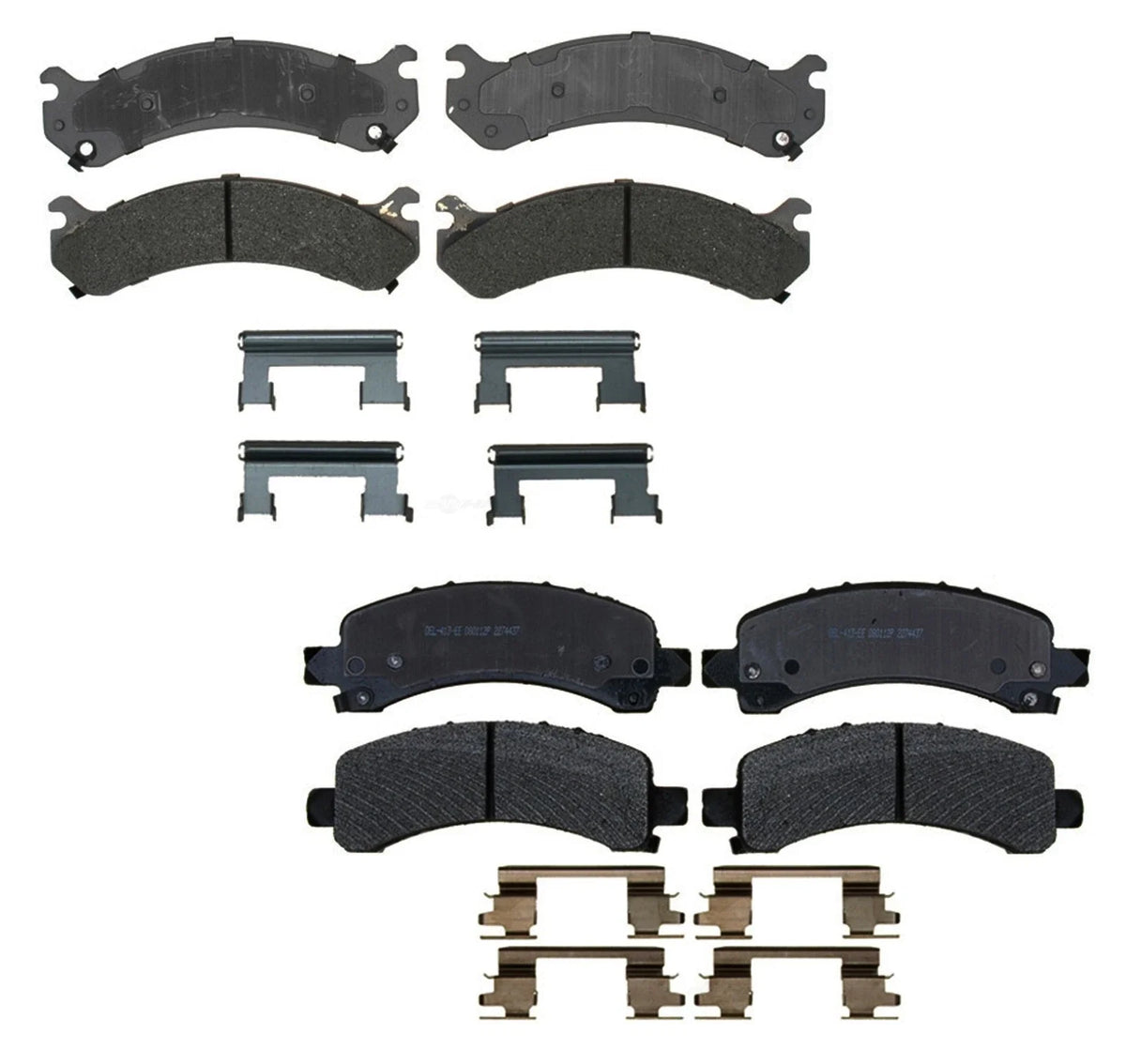 Set of 4 Semi-Met Brake Pads for Chevy Express 3500 (2012)