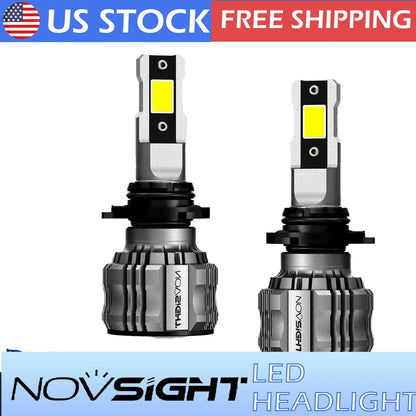 LED Headlight Bulbs Kit 9005 HB3 for High Low Beam - 6500K, 57000LM