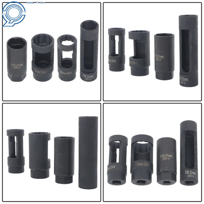 10Pcs O2 Oxygen Sensor & Oil Pressure Sending Unit Socket Tool Set for