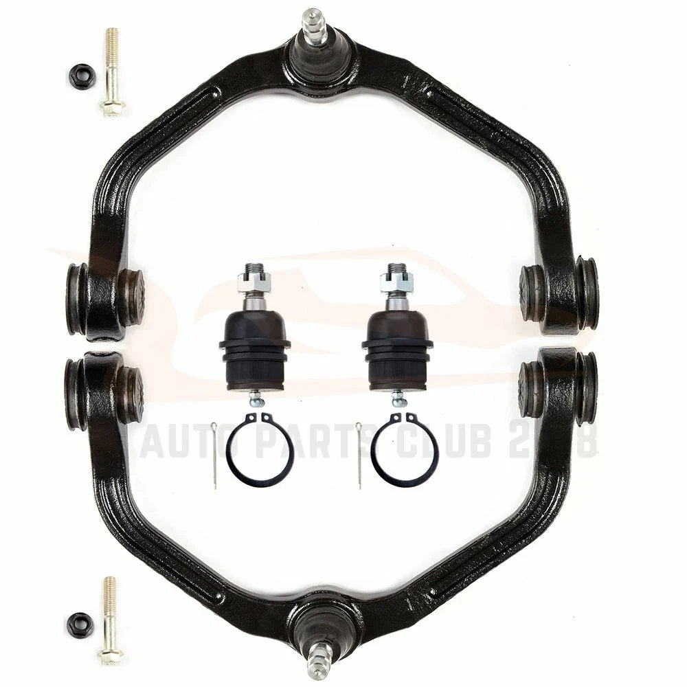 Set of 2 Upper Control Arms + 2 Lower Ball Joints for Ford Ranger