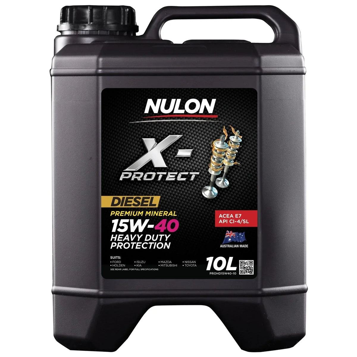 Premium Mineral Engine Oil 15W40 Nulon XProtect Diesel 10L