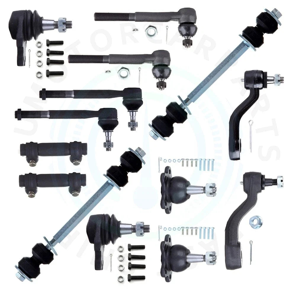 Set of 14 Front Outer Tie Rod Ends & Ball Joints for GMC Yukon (1992–1995)
