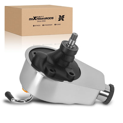 Power Steering Pump (Chrome, Saginaw 5/8" Keyed Shaft) for Chevy