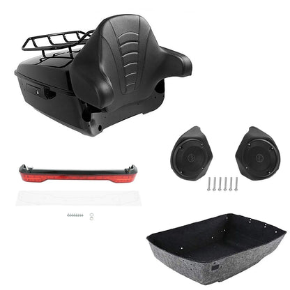 Tail Light Speaker Trunk Rack Backrest for Harley Touring (2014-2026)