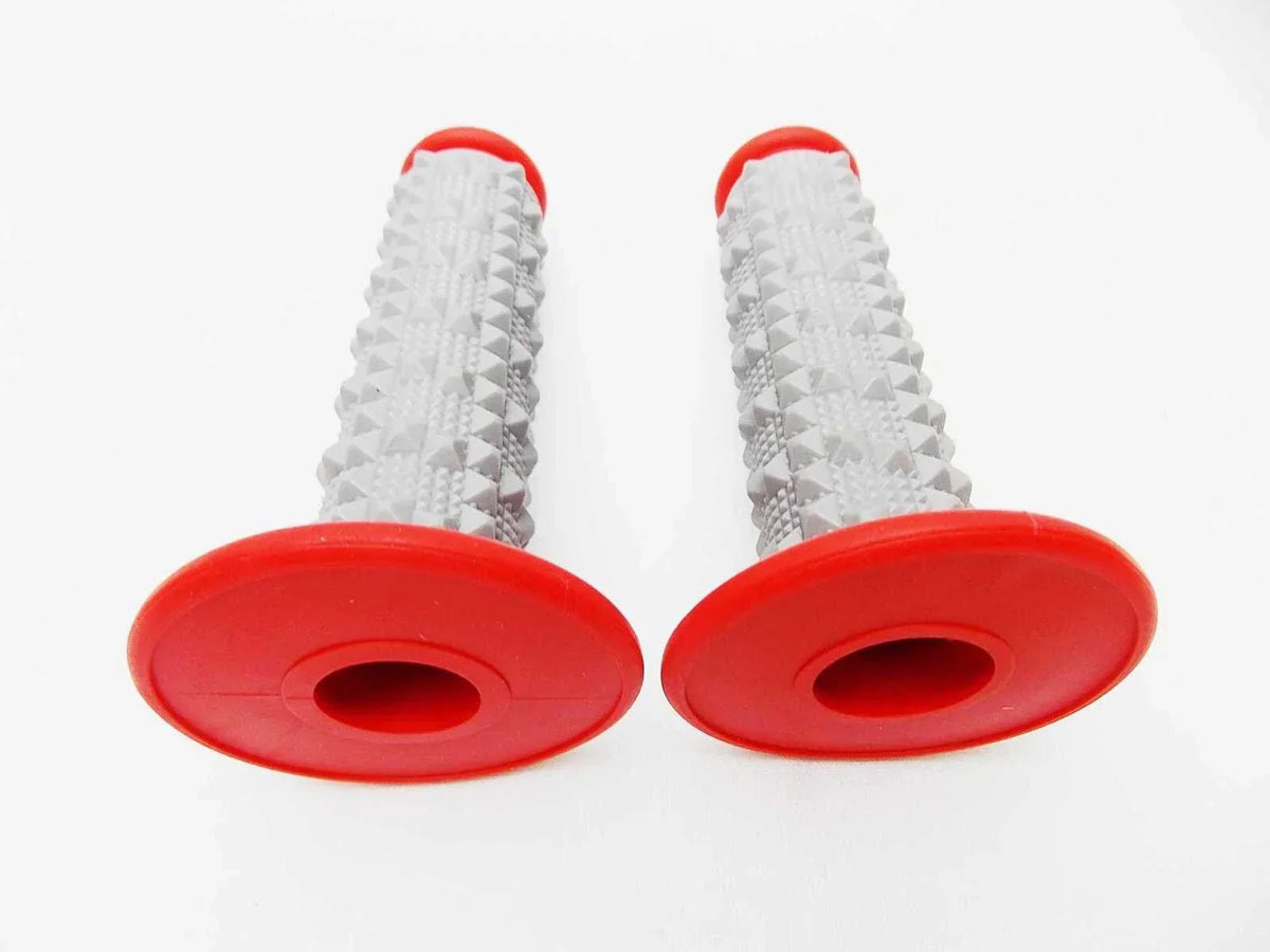 Top Handlebar Grip Set in Red Grey for Honda CR250
