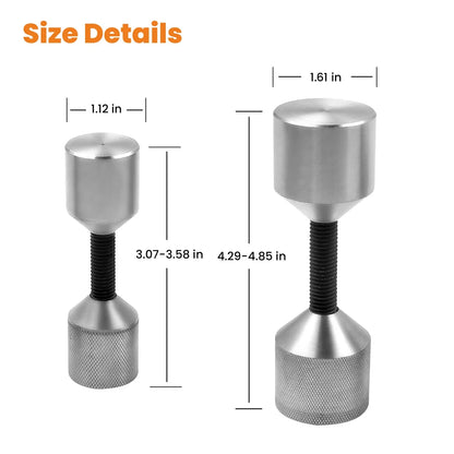 Stainless Steel Flange Pins 1-1/8'' & 1-5/8'' - Set of 4